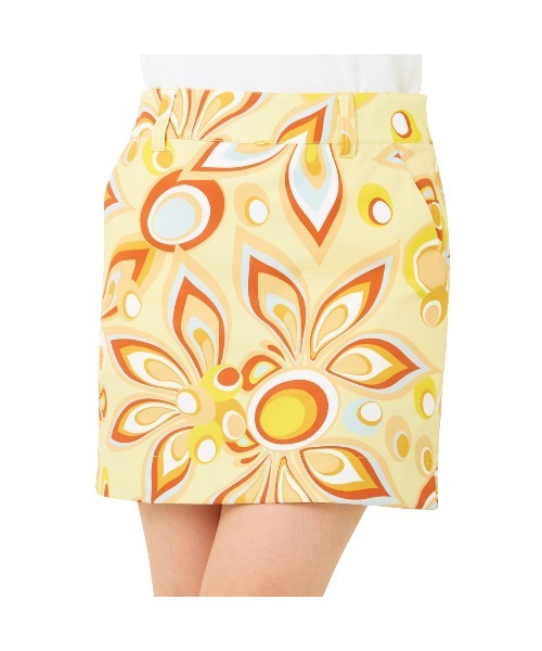 Loudmouth(ラウドマウス)の「LOUDMOUTH/ラウドマウス ゴルフウェア 総柄 シャガデリック UVカット ストレッチ ひざ上 ミニ丈 スカート(スカート・レディース・イエロー/ターコイズブルー/ホワイト/ピンク・M/L/LL/S)」の21枚目の写真