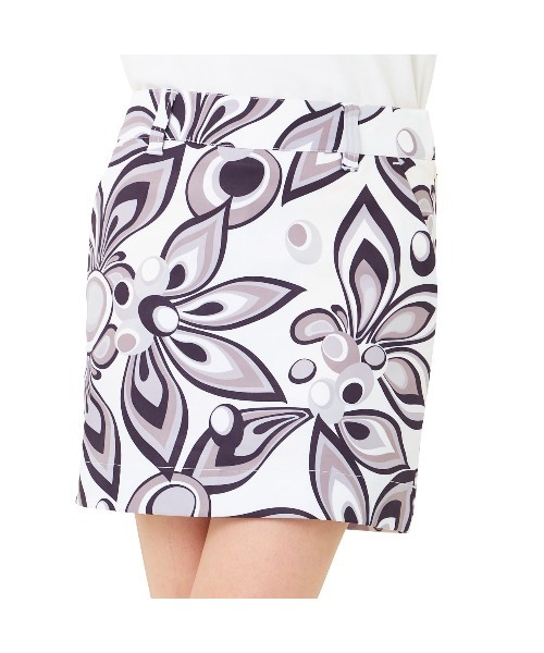 Loudmouth(ラウドマウス)の「LOUDMOUTH/ラウドマウス ゴルフウェア 総柄 シャガデリック UVカット ストレッチ ひざ上 ミニ丈 スカート(スカート・レディース・イエロー/ターコイズブルー/ホワイト/ピンク・M/L/LL/S)」の5枚目の写真