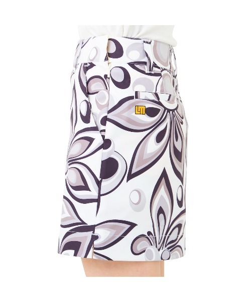 Loudmouth(ラウドマウス)の「LOUDMOUTH/ラウドマウス ゴルフウェア 総柄 シャガデリック UVカット ストレッチ ひざ上 ミニ丈 スカート(スカート・レディース・イエロー/ターコイズブルー/ホワイト/ピンク・M/L/LL/S)」の7枚目の写真