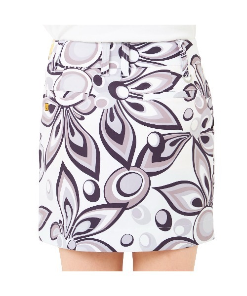 Loudmouth(ラウドマウス)の「LOUDMOUTH/ラウドマウス ゴルフウェア 総柄 シャガデリック UVカット ストレッチ ひざ上 ミニ丈 スカート(スカート・レディース・イエロー/ターコイズブルー/ホワイト/ピンク・M/L/LL/S)」の8枚目の写真