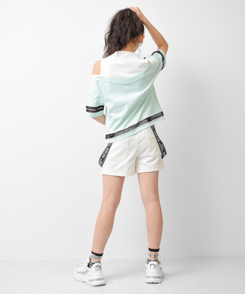 RiCO SUCRE（リコシュクレ）の「サス付ツイルショートパンツ（その他パンツ・キッズ・オフホワイト/インディゴブルー/ブラック/ベージュ/ミント・160/165/150/130/140）」の17枚目の写真