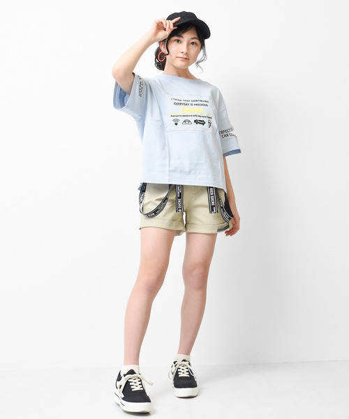 RiCO SUCRE（リコシュクレ）の「サス付ツイルショートパンツ（その他パンツ・キッズ・オフホワイト/インディゴブルー/ブラック/ベージュ/ミント・160/165/150/130/140）」の19枚目の写真