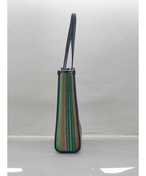 AMERICAN HOLIC（アメリカンホリック）の「カラフル雑材スクエアトートバッグB（トートバッグ・レディース・グリーン・FREE）」の4枚目の写真