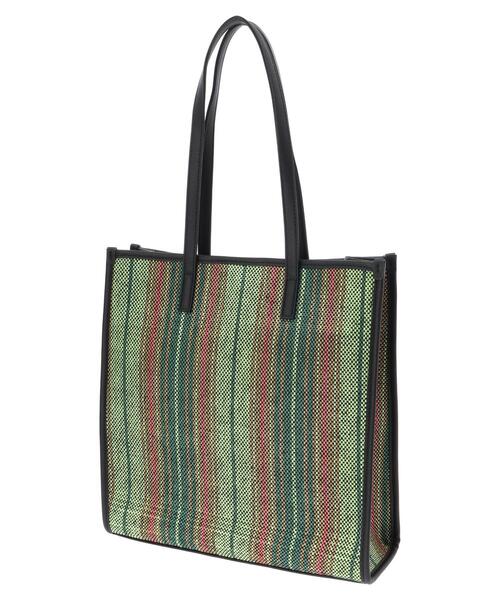AMERICAN HOLIC（アメリカンホリック）の「カラフル雑材スクエアトートバッグB（トートバッグ・レディース・グリーン・FREE）」の8枚目の写真