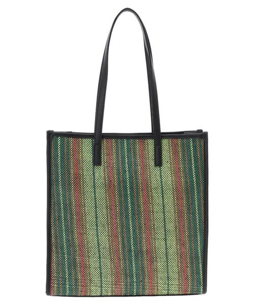 AMERICAN HOLIC（アメリカンホリック）の「カラフル雑材スクエアトートバッグB（トートバッグ・レディース・グリーン・FREE）」の14枚目の写真