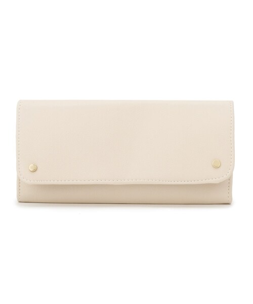 DRESKIP（ドレスキップ）の「◆がばっと開くやわらか長財布（財布・レディース・アイボリー/ブラック/イエロー・00）」の2枚目の写真