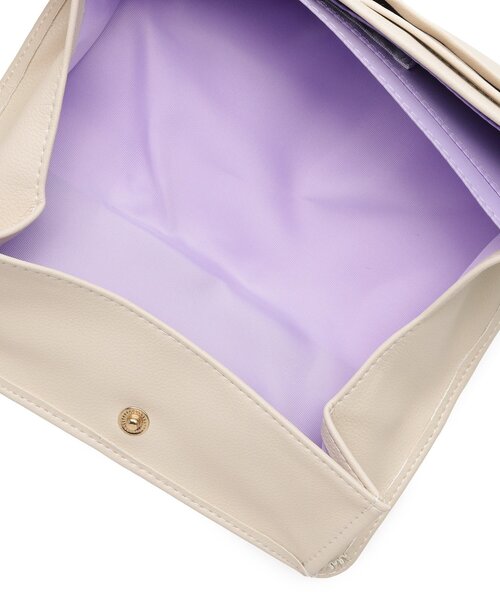 DRESKIP（ドレスキップ）の「◆がばっと開くやわらか長財布（財布・レディース・アイボリー/ブラック/イエロー・00）」の9枚目の写真