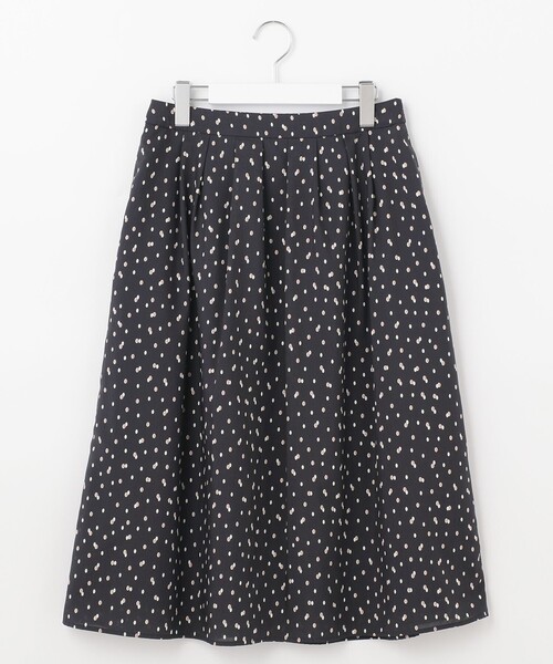 J.PRESS Ladies(J.プレス レディス)の「【洗える】P/スパンローン変形ドットプリント スカート(スカート・レディース・ネイビー系5/グレー系5・XS/XXS)」の7枚目の写真