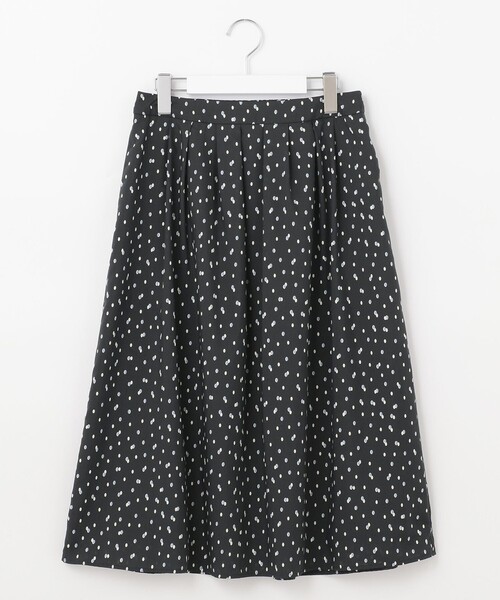 J.PRESS Ladies(J.プレス レディス)の「【洗える】P/スパンローン変形ドットプリント スカート(スカート・レディース・ネイビー系5/グレー系5・XS/XXS)」の8枚目の写真