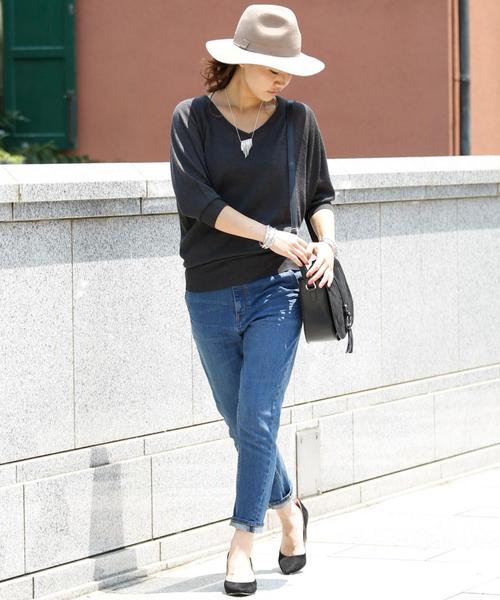 BEAUTY&YOUTH UNITED ARROWS(ビューティーアンドユースユナイテッドアローズ)の「【WEB限定】by ※∵デニムテーパード9分丈パンツ ◆(デニムパンツ・レディース・ホワイト/ネイビー/コバルトブルー/ブラック/ロイヤルブルー・MEDIUM/LARGE/SMALL)」の10枚目の写真