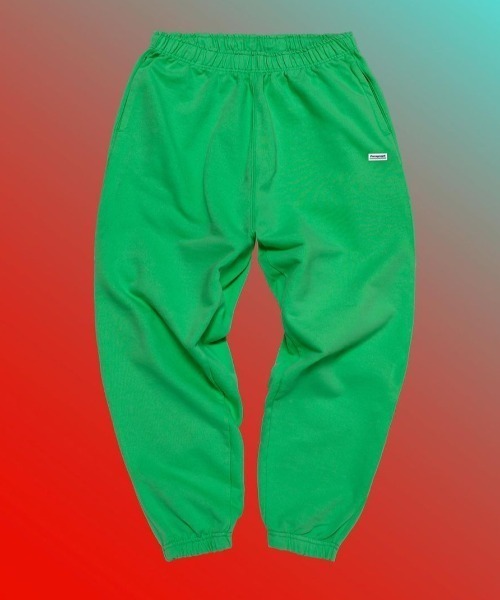 Paragraph(パラグラフ)の「A'GEM/9 × .kom『paragraph/パラグラフ』One Point Logo Sweat Pants/ワンポイントロゴ スウェットパンツ(スウェットパンツ・メンズ・グリーン/ライトブルー・FREE)」の2枚目の写真
