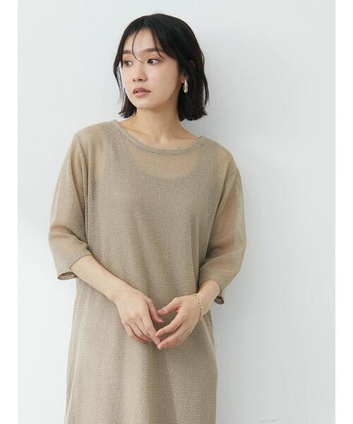 Green　Parks（グリーンパークス）の「SET2点 メッシュワンピース（ワンピース・レディース・ブラック/グリーン/ベージュ・FREE）」の14枚目の写真