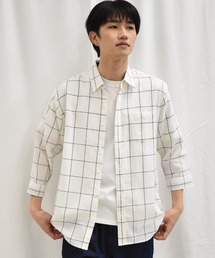 SPENDY'S Store | 接触冷感！綿麻デザイン７分袖シャツ(Tシャツ/カットソー)