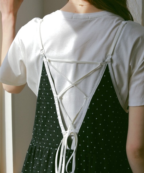 idem（イデム）の「【ZOZOTOWN限定】dot tiered camisole onepiece