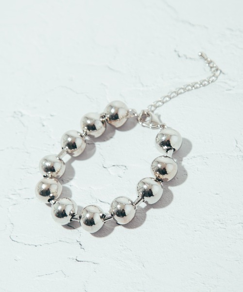 COLOR TOKYO ACCESSORIES(カラートウキョウアクセサリー)の「メタルボールブレス(ブレスレット・レディース・Silver/GOLD ・FREE)」の6枚目の写真