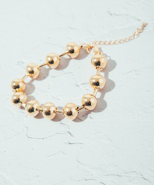COLOR TOKYO ACCESSORIES(カラートウキョウアクセサリー)の「メタルボールブレス(ブレスレット・レディース・Silver/GOLD ・FREE)」の8枚目の写真