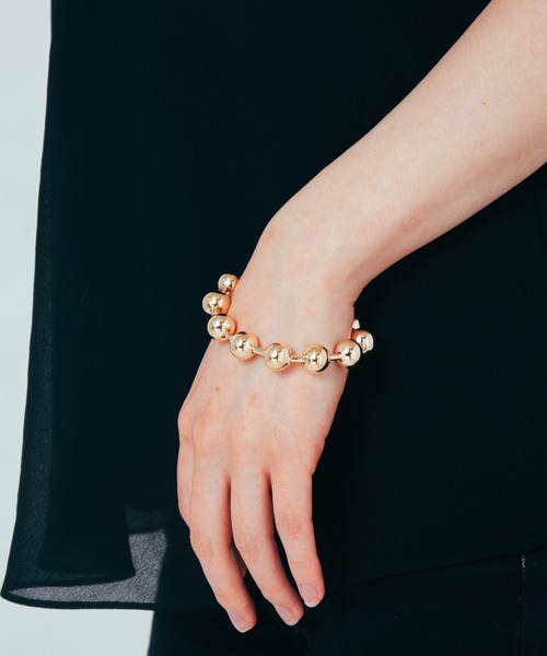 COLOR TOKYO ACCESSORIES(カラートウキョウアクセサリー)の「メタルボールブレス(ブレスレット・レディース・Silver/GOLD ・FREE)」の11枚目の写真