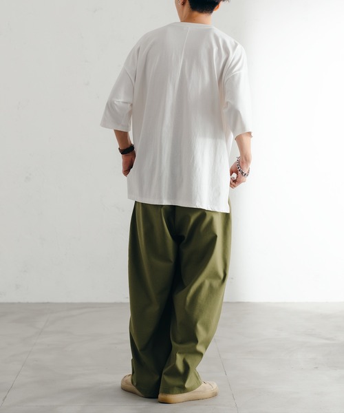 epnok(エプノック)の「ハイウエストタックリネンワイドパンツ(その他パンツ・メンズ・チャコールグレー/ライトグリーン/ナチュラル・SMALL/MEDIUM/LARGE)」の20枚目の写真