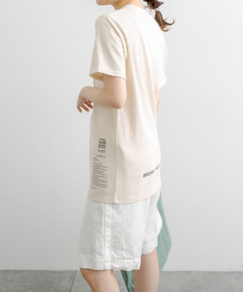 THEATRE PRODUCTS（シアタープロダクツ）の「【BROWN THEATRE PRODUCTS】ボックスロゴTシャツ（Tシャツ/カットソー・メンズ・ホワイト/ブラック/ナチュラル・FREE/S）」の4枚目の写真