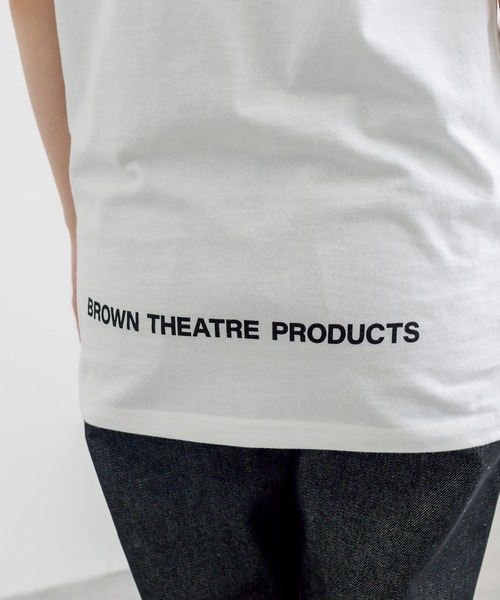 THEATRE PRODUCTS（シアタープロダクツ）の「【BROWN THEATRE PRODUCTS】ボックスロゴTシャツ（Tシャツ/カットソー・メンズ・ホワイト/ブラック/ナチュラル・FREE/S）」の9枚目の写真