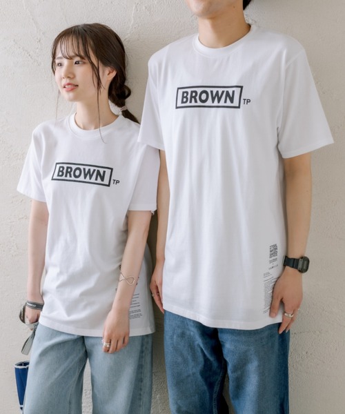 THEATRE PRODUCTS（シアタープロダクツ）の「【BROWN THEATRE PRODUCTS】ボックスロゴTシャツ（Tシャツ/カットソー・メンズ・ホワイト/ブラック/ナチュラル・FREE/S）」の19枚目の写真