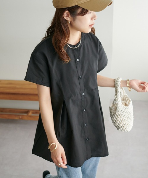 【WEB限定】ウエスト切り替えブラウス