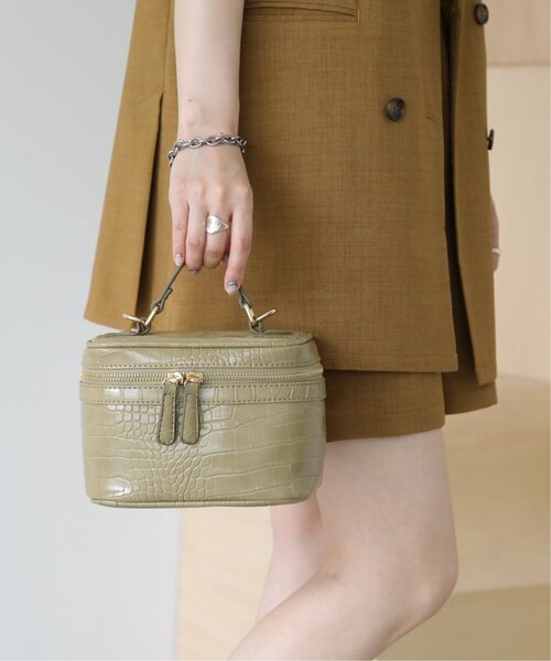 RAY CASSIN(レイカズン)の「バニティーバッグ(ハンドバッグ・レディース・ブラック/ベージュ/カーキ・FREE)」の16枚目の写真