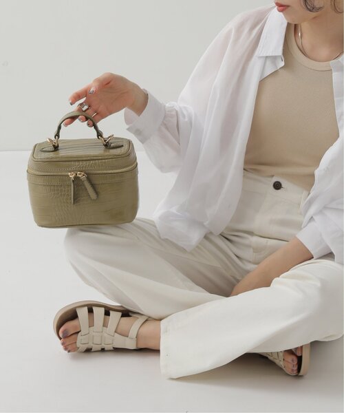 RAY CASSIN(レイカズン)の「バニティーバッグ(ハンドバッグ・レディース・ブラック/ベージュ/カーキ・FREE)」の18枚目の写真