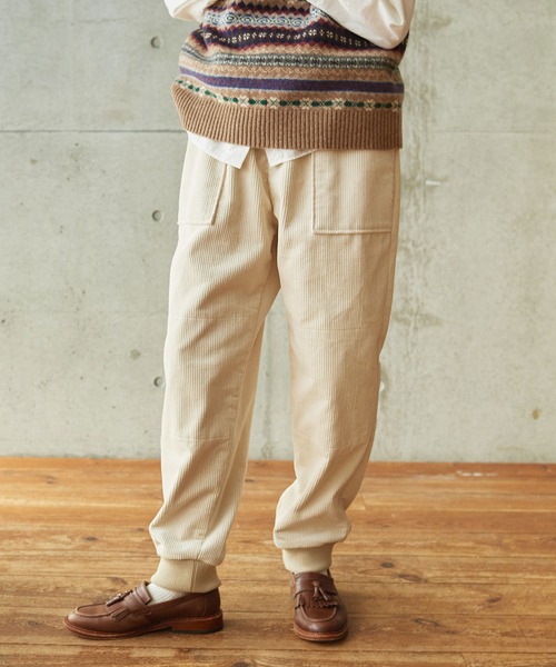 PAR ICI（パーリッシィ）の「8Wコーデュロイ 裾リブパンツ（その他パンツ・レディース・アイボリー/ブラウン/カーキ/チャコールグレー・FREE）」の2枚目の写真
