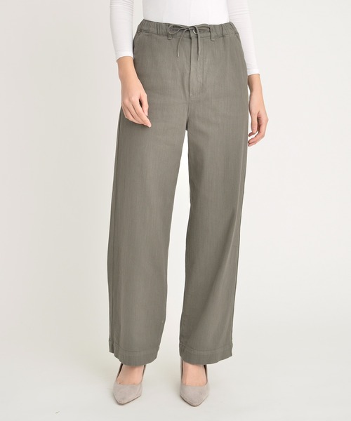 YANUK（ヤヌーク）の「Linen Mix Denim リラックスワイド