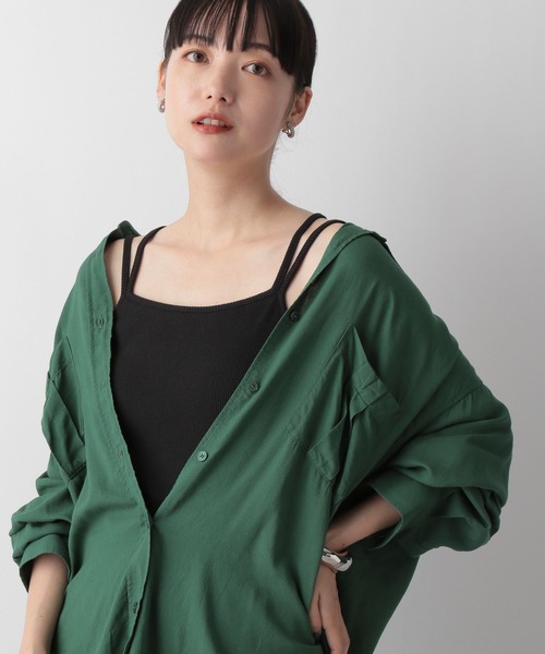 LOWRYS FARM(ローリーズファーム)の「カップツキクロスキャミ 347239(タンクトップ・レディース・ホワイト/ブラック/ブルー/グリーン・FREE)」の5枚目の写真