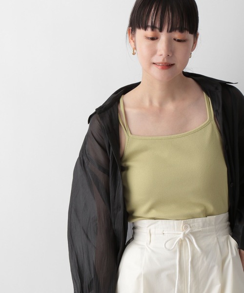 LOWRYS FARM(ローリーズファーム)の「カップツキクロスキャミ 347239(タンクトップ・レディース・ホワイト/ブラック/ブルー/グリーン・FREE)」の7枚目の写真