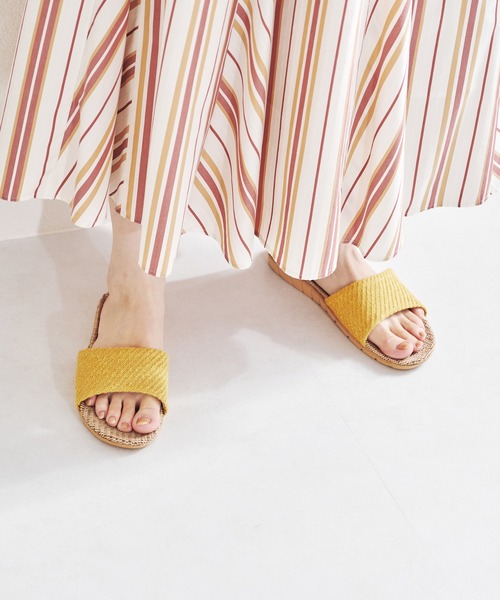 ORiental TRaffic（オリエンタルトラフィック）の「麻スリッパ G-0008（その他シューズ・レディース・グレー/ピンク/イエロー/ブルー/グリーン・S/M/L）」の4枚目の写真