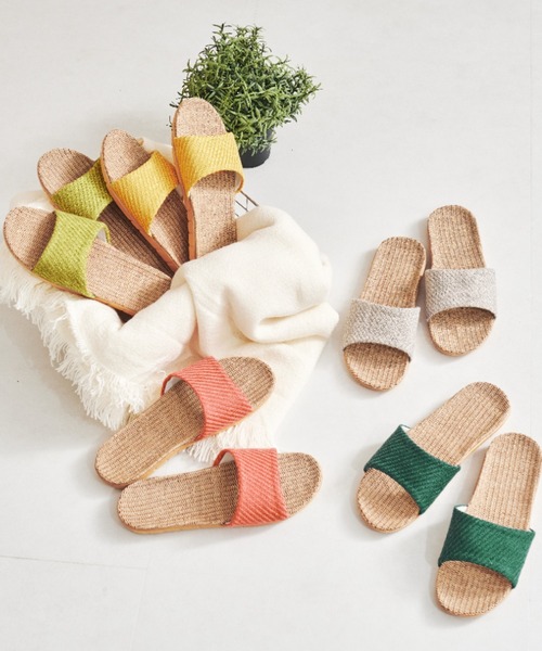 ORiental TRaffic（オリエンタルトラフィック）の「麻スリッパ G-0008（その他シューズ・レディース・グレー/ピンク/イエロー/ブルー/グリーン・S/M/L）」の18枚目の写真