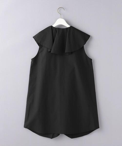 AEWEN MATOPH(イウエン マトフ)の「<AEWEN MATOPH>コットン フリル ノースリーブブラウス(シャツ/ブラウス・レディース・ホワイト/ブラック・FREE)」の11枚目の写真