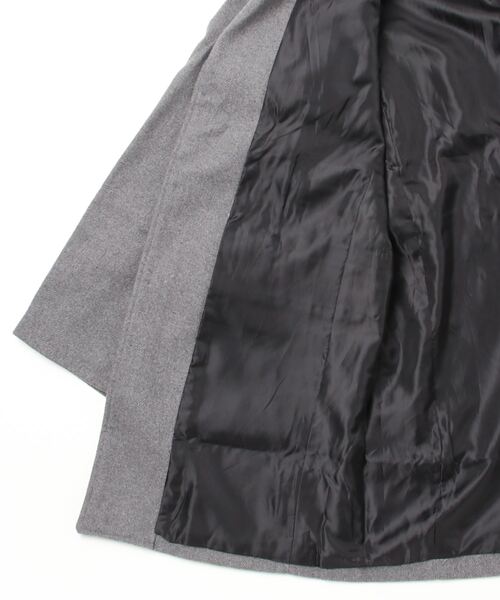 hardcover（ハードカバー）の「hardcover/メルトンチェスター（チェスターコート・レディース・ブラック/グレー・SMALL/LARGE/MEDIUM）」の5枚目の写真