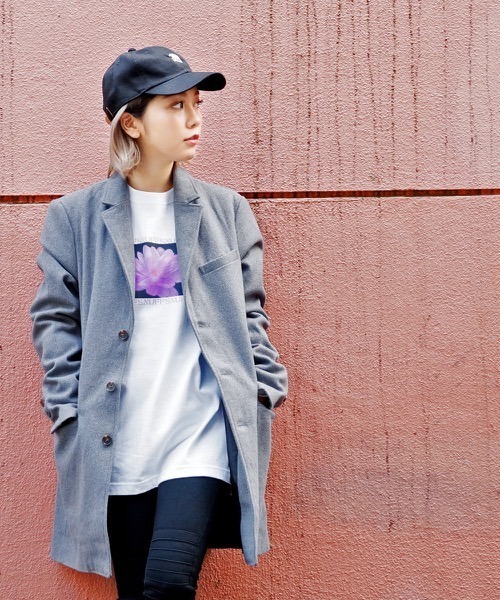 hardcover（ハードカバー）の「hardcover/メルトンチェスター（チェスターコート・レディース・ブラック/グレー・SMALL/LARGE/MEDIUM）」の2枚目の写真