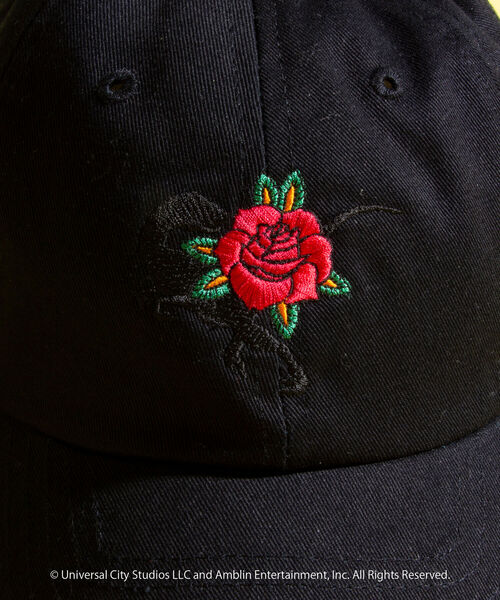 GLOSTER(グロスター)の「【JURASSIC WORLD/ジュラシック・ワールド】Red Flower 刺繍キャップ(キャップ・メンズ・ブラック/ベージュ・FREE)」の5枚目の写真