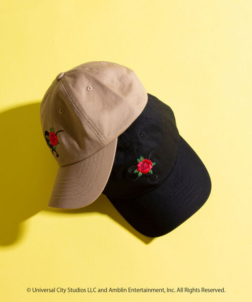 GLOSTER(グロスター)の「【JURASSIC WORLD/ジュラシック・ワールド】Red Flower 刺繍キャップ(キャップ・メンズ・ブラック/ベージュ・FREE)」の7枚目の写真