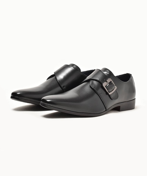 【EATON'S】シングルモンクストラップ ドレスシューズ 黒 29cm CARMINA＞ シングル モンクストラップ シューズ