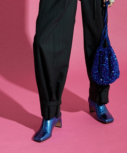 MAISON SPECIAL（メゾンスペシャル）の「ハイウエストタックパンツ【MAISON SPECIAL/メゾンスペシャル】■セットアップ対応■（その他パンツ・レディース・グレー/カーキ・38/36）」の10枚目の写真