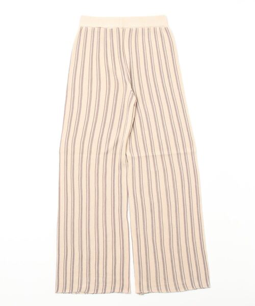 Shelly island（シェリーアイランド）の「ストライプニットパンツ（その他パンツ・レディース・ホワイト/モカ・S/M）」の17枚目の写真