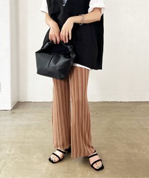 ストライプニットパンツ