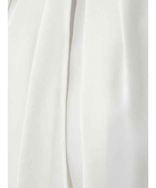 Perfect Suit FActory（パーフェクトスーツファクトリー）の「パール釦ボウタイタックブラウス７分袖（シャツ/ブラウス・レディース・ベージュ/グレー/オフホワイト・S/M/L）」の20枚目の写真