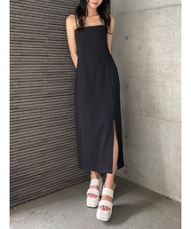 ENVYM | スリットロングキャミＯＰ(ワンピース)