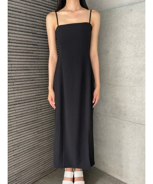 ENVYM（アンビー）の「スリットロングキャミＯＰ（ワンピース・レディース・ブラック/インディゴブルー/ストライプ・FREE）」の19枚目の写真