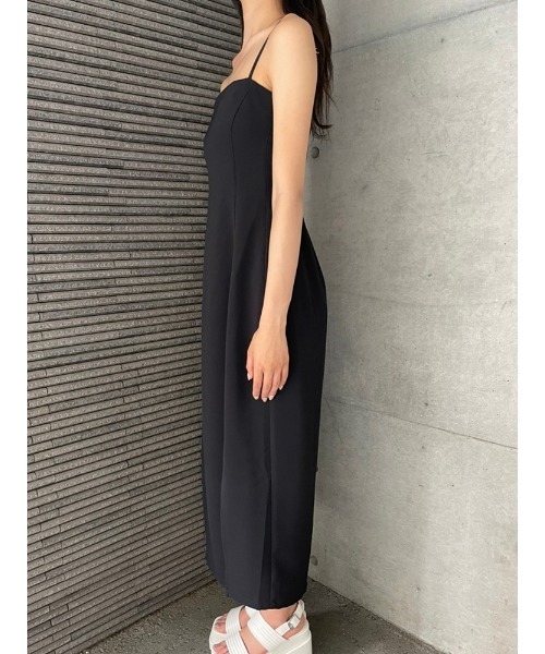 ENVYM（アンビー）の「スリットロングキャミＯＰ（ワンピース・レディース・ブラック/インディゴブルー/ストライプ・FREE）」の20枚目の写真