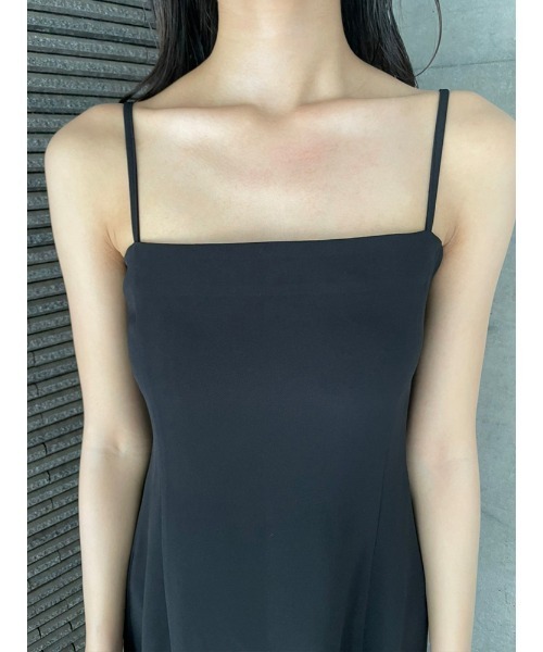 ENVYM（アンビー）の「スリットロングキャミＯＰ（ワンピース・レディース・ブラック/インディゴブルー/ストライプ・FREE）」の22枚目の写真