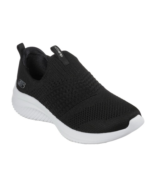 SKECHERS（スケッチャーズ）の「SKECHERS ULTRA FLEX 3.0-CLASSY CHARM  / スケッチャーズ ウルトラ フレックス3.0-クラッシー チャーム（スリッポン・レディース・ネイビー×ホワイト/ブラウン系その他/ブラック/グレー×ホワイト/ブラック×ホワイト・22.5cm/23.5cm/24.5cm/25cm/23cm/24cm）」の3枚目の写真