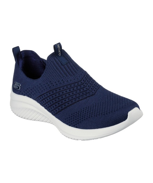 SKECHERS（スケッチャーズ）の「SKECHERS ULTRA FLEX 3.0-CLASSY CHARM  / スケッチャーズ ウルトラ フレックス3.0-クラッシー チャーム（スリッポン・レディース・ネイビー×ホワイト/ブラウン系その他/ブラック/グレー×ホワイト/ブラック×ホワイト・22.5cm/23.5cm/24.5cm/25cm/23cm/24cm）」の5枚目の写真